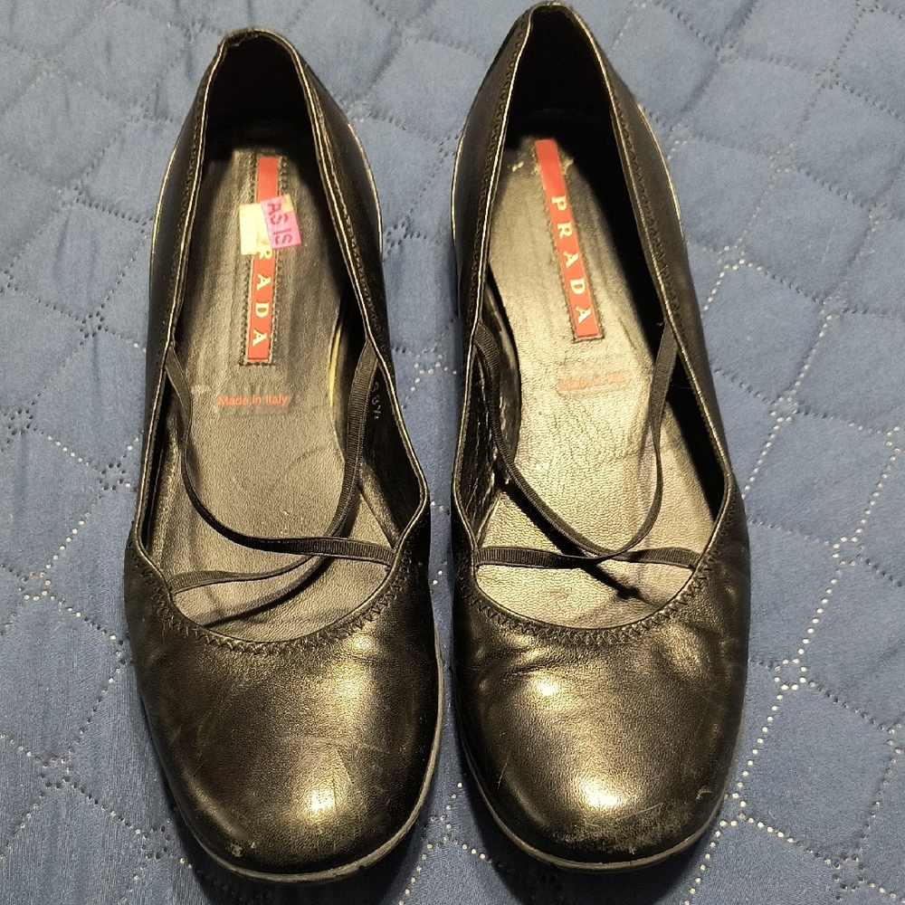 Prada Women's Black Leather Shoes